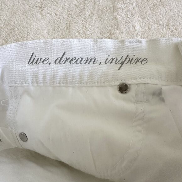 White House Black Market Capri Pants Size 2 White Cotton Spandex - Picture 12 of 14